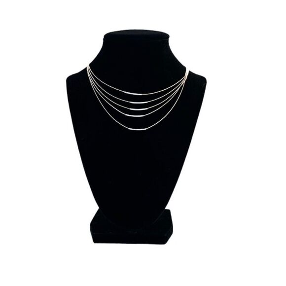 Layered Gold Necklace New - Picture 1 of 3